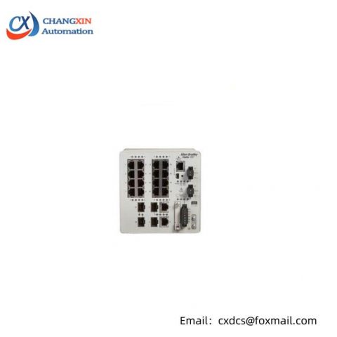 AB 1783-BMS20CGP Ethernet Switch, Industrial Control, 16 Port Fast Ethernet
