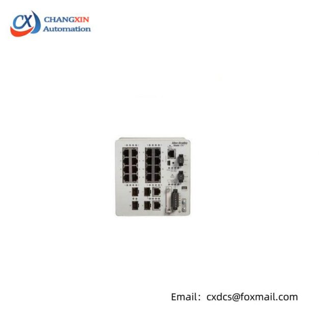 AB 1783-BMS20CGP Ethernet Switch, Industrial Control, 16 Port Fast Ethernet