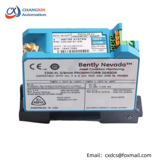 Bently Nevada 330780-91-05 Proximitor Sensor, Precision Measurement for Industrial Control Systems