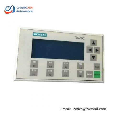 SIEMENS SIMATIC TD400C Operator Panel, 6AV6640-0AA00-0AX1