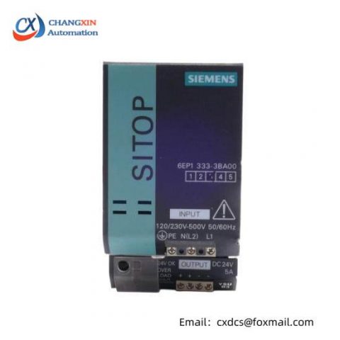 Siemens 6EP1 333-3BA00 Power Supply for Industrial Control Systems