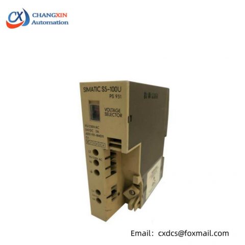 SIEMENS 6ES5931-8MD11 Power Supply: High Efficiency and Reliability in Automation Solutions
