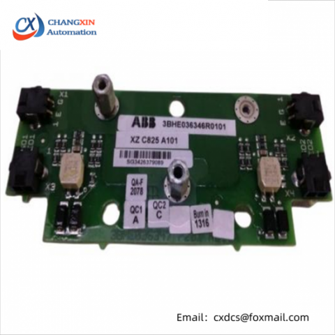 ABB 3BHE036346R0101 XZ C825 A101 Card - Advanced Control Module for Industrial Automation