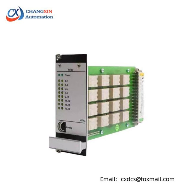 Emerson A6740-10: 16-Channel Output Relay Module, for Industrial Automation Systems