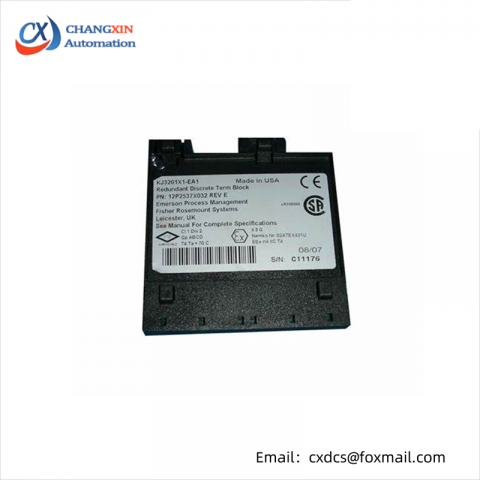 EMERSON KJ3201X1-EA1 Redundant Discrete Terminal Block for Industrial Control Applications