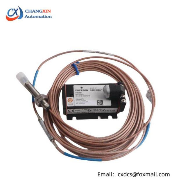Emerson PR6423/002-131 CON021 Eddy Current Displacement Sensor: Precision Measurement for Industrial Control