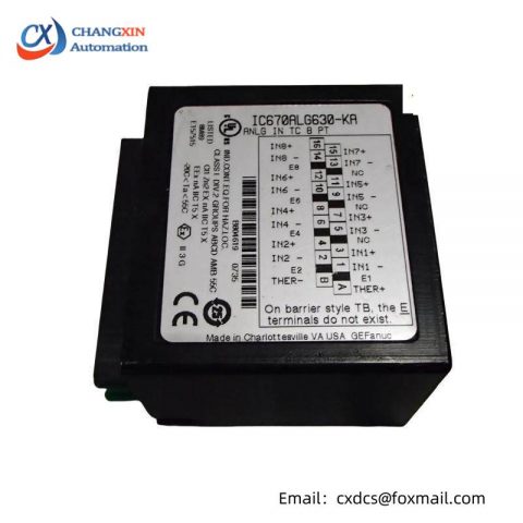 GE Fanuc IC670ALG630 Analog Input PLC Module: Advanced Automation, Precise Control