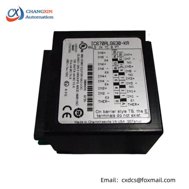 GE Fanuc IC670ALG630 Analog Input PLC Module: Advanced Automation, Precise Control