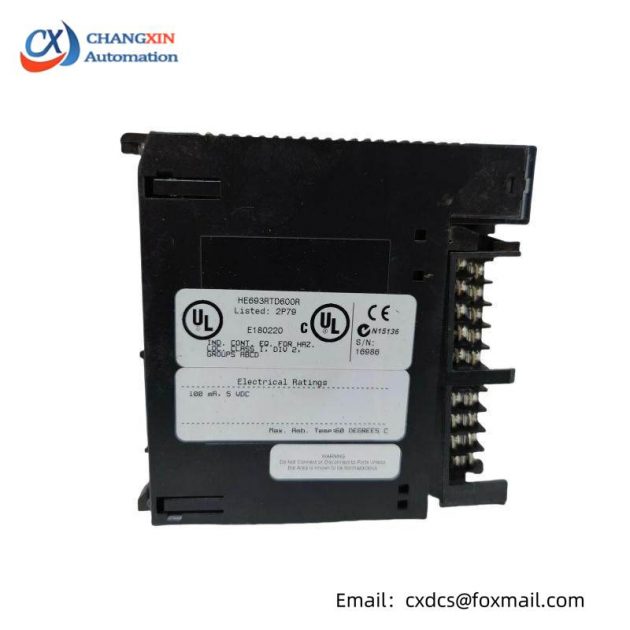 GE HE693RTD600R Input Module - High Performance RTD for Industrial Automation