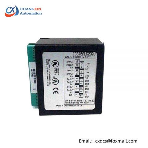 GE IC670ALG230 Analog Input Current 8 Channel Module - Precision Control for Industrial Automation