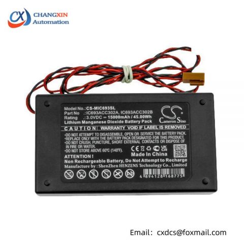 GE IC693ACC302A: Auxiliary Battery Module for Industrial Automation