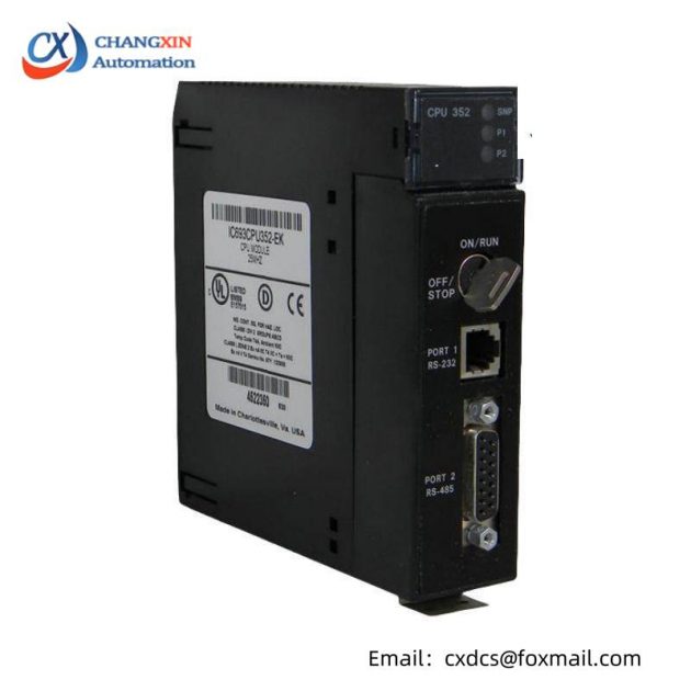 GE IC693CPU352: Compact, High-Performance Single Slot CPU Module