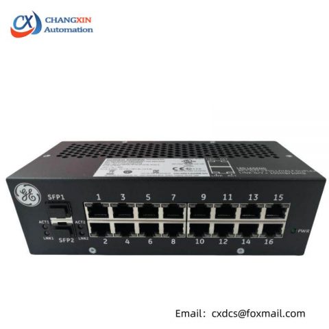 GE IS420ESWBH1A: Industrial Ethernet Switch for Mark VIe Series