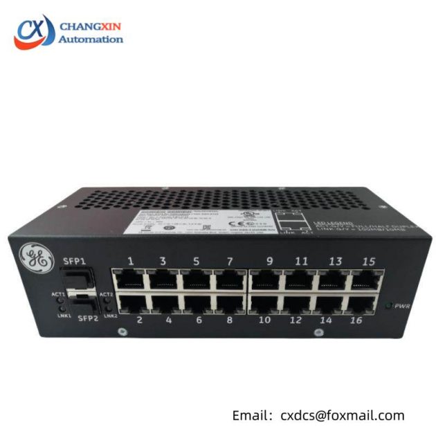 GE IS420ESWBH1A: Industrial Ethernet Switch for Mark VIe Series