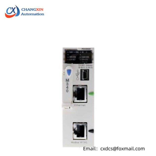Schneider Electric's BMXP342020H PLC Processor Module: 0.095A, 24VDC
