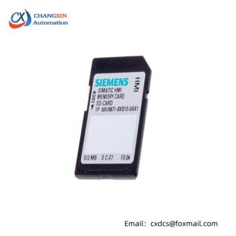 Siemens 6AV6671-8XB10-0AX1 - High-Speed SIMATIC SD Memory Card for Industrial Automation