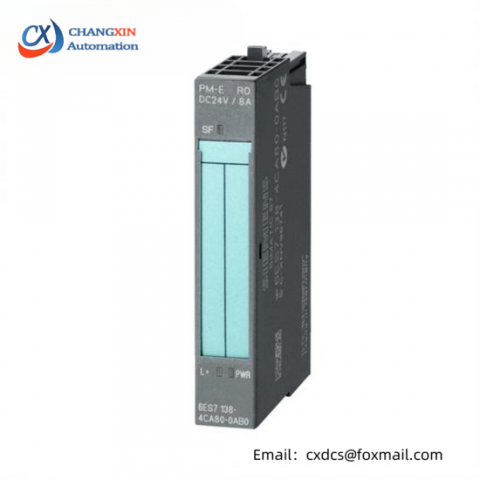Siemens 6ES7138-4CA50-0AB0 I/O Power Module - Precision Control for Industrial Automation