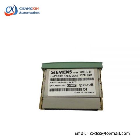 Siemens 6ES7951-1AL00-0AA0: High-Performance RAM Memory Card for Simatic S7 Systems