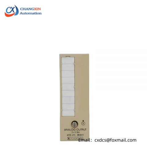 SIEMENS 6ES5470-8MA11 Analog Output Module for Industrial Automation