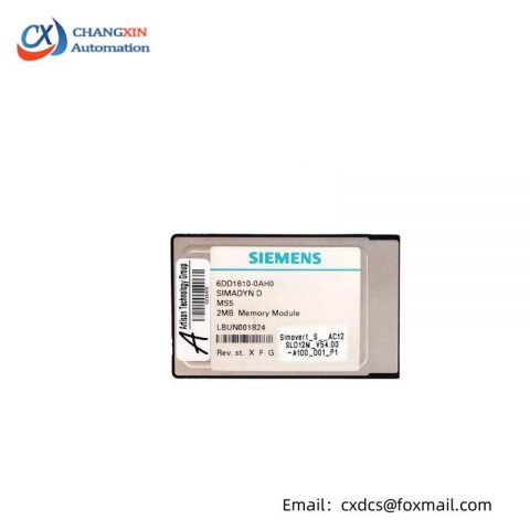 Siemens 6DD1610-0AH0 SIMADYN D Memory Submodule for High-Performance Industrial Applications