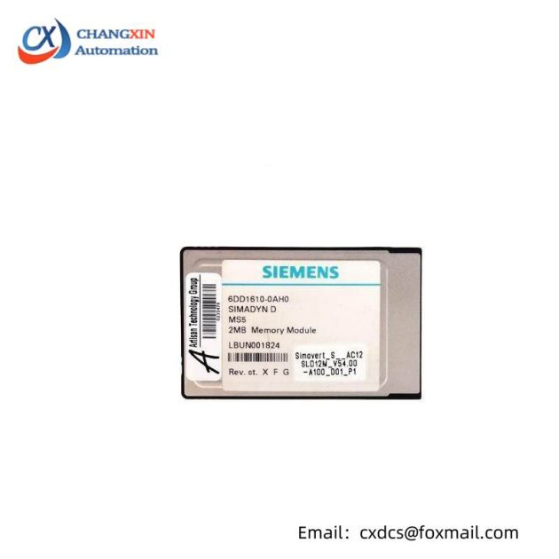SIEMENS SIMADYN D Memory Submodule 6DD1610-0AH0 - Advanced Memory Solution for Industrial Automation
