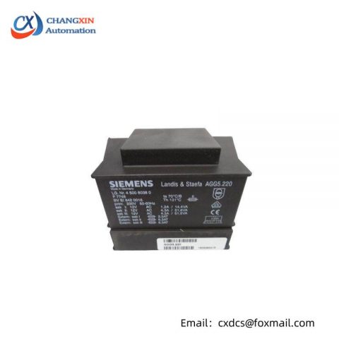 SIEMENS AGG5.220 Mains Transformer, LMV5 System Component