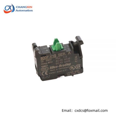 Schneider 800F-X10 Contact Block, 22.5mm, Plastic, 1NO - Industrial Control Solutions