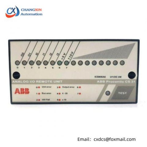 ABB ICSM06A6 - Analog I/O Remote Unit
