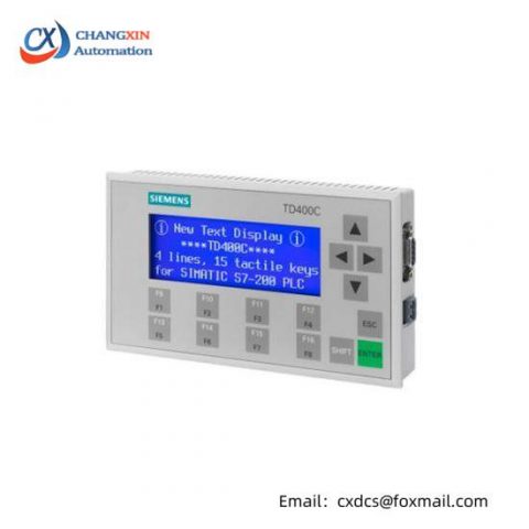 SIEMENS 6AV6-640-0AA00-0AX0 TD400C Text Display, Advanced HMI Solution for Industry 4.0
