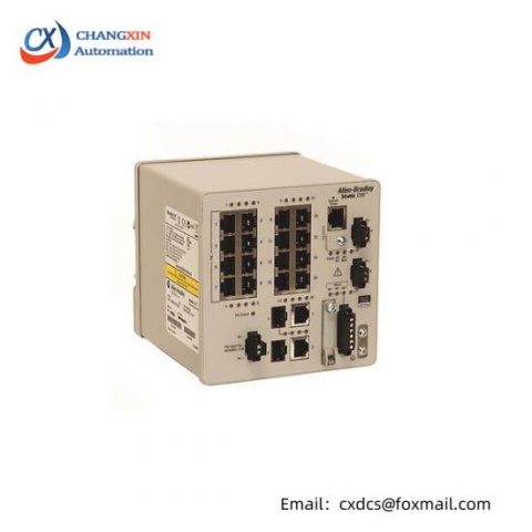 GE Fanuc 1783-BMS12T4E2CGP Ethernet Switch, Compact Modular Network Device