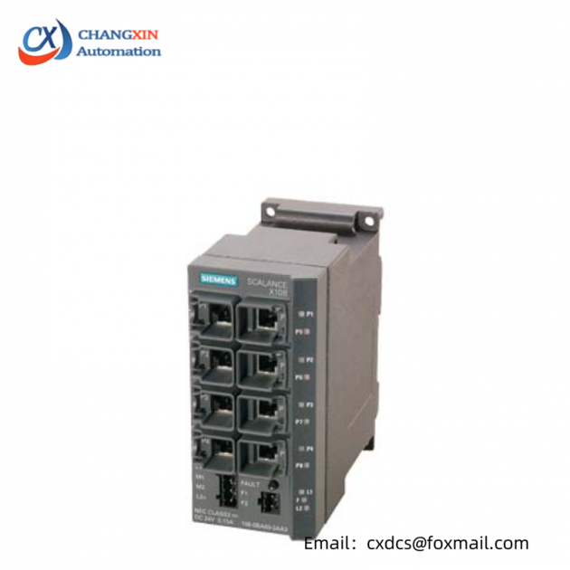 SIEMENS SCALANCE Managed IE Switch, Redundant Power Supply, 6GK5 108-0BA00-2AA3