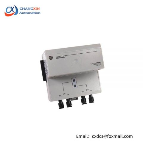 Allen-Bradley 1786-RPFM Dual Fiber Optic Channel, ControlNet, Industrial Automation
