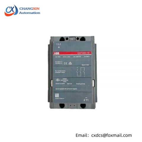 ABB GAF 460-10-11 DC Contactor: A High-Performance Solution for Industrial Automation
