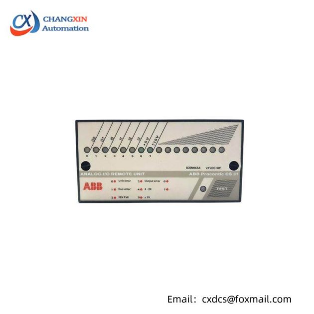 ABB ICSM06A6 FPR3350601R1062 - Remote Analog I/O Unit for Industrial Automation