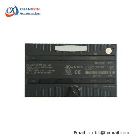 GE IC200ALG320 Analog Output Module: Precision Control for Industrial Automation