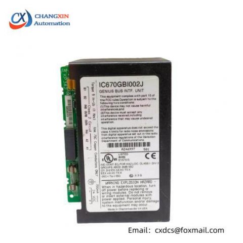 GE IC670GBI002 Bus Interface Unit for Field I/O Control