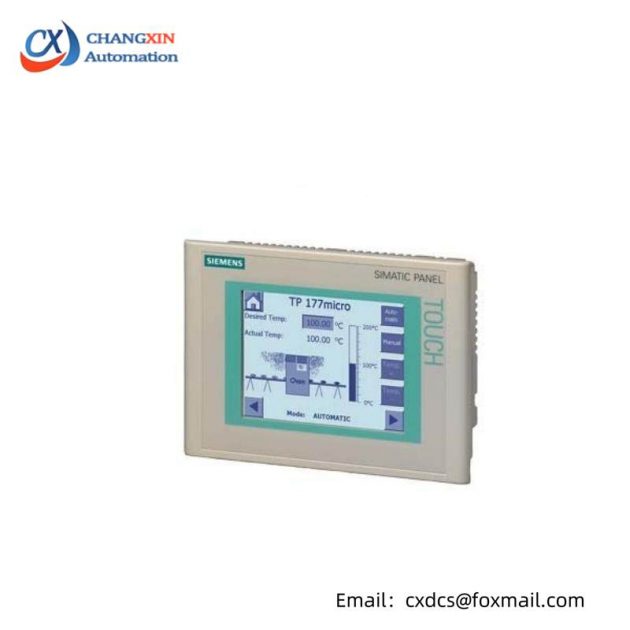SIEMENS SIMATIC Touch Panel TP 177 MICRO for S7-200, 5.7" Blue Mode STN Display, Configurable with WINCC Flexible